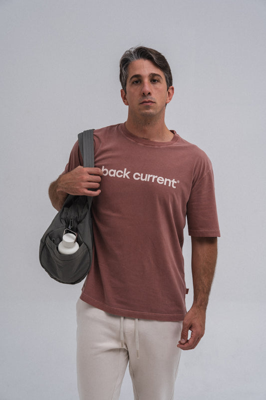 Unisex Printed ⁠Organic Cotton T-shirt Dusty Rose