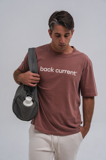 Unisex Printed ⁠Organic Cotton T-shirt Dusty Rose