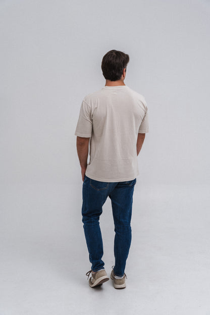 Unisex Printed ⁠Organic Cotton T-shirt White Pearl