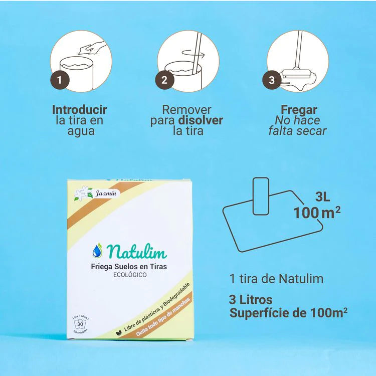 Eco-Floor Cleaning Strips with Jasmine Fragrance - 30 strips