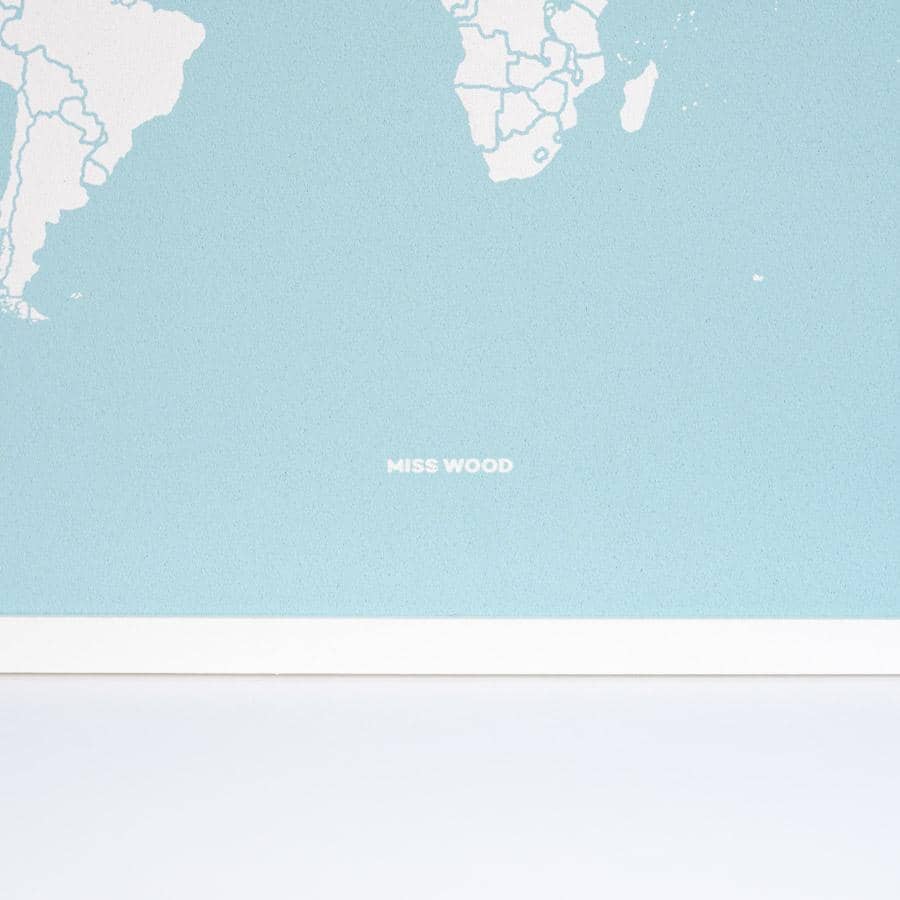 Mapa de corcho - Woody Map Colors Azul----Misswood