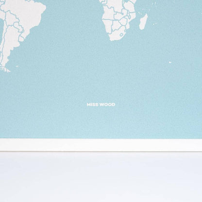 Mapa de corcho - Woody Map Colors Azul----Misswood