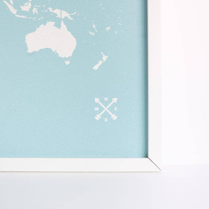 Mapa de corcho - Woody Map Colors Azul----Misswood