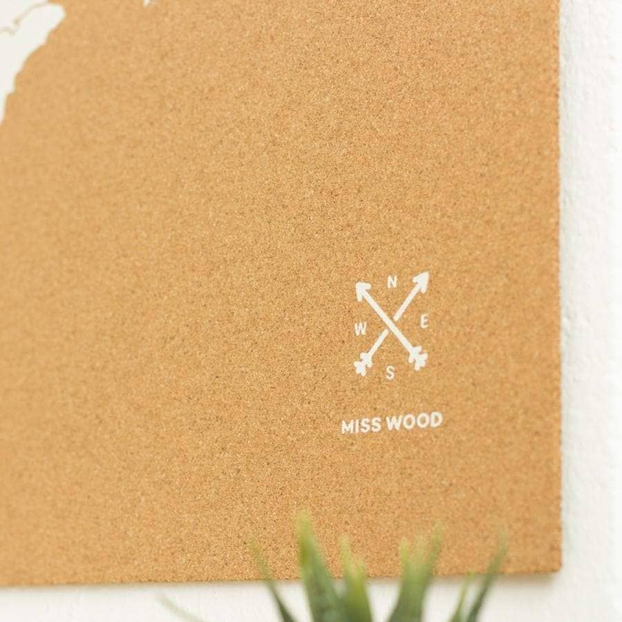 Mapa de corcho - Woody Map Natural España----Misswood