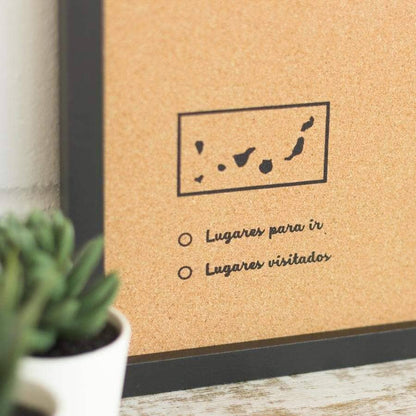 Mapa de corcho - Woody Map Natural España----Misswood