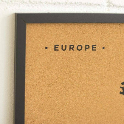 Mapa de corcho - Woody Map Natural Europa----Misswood