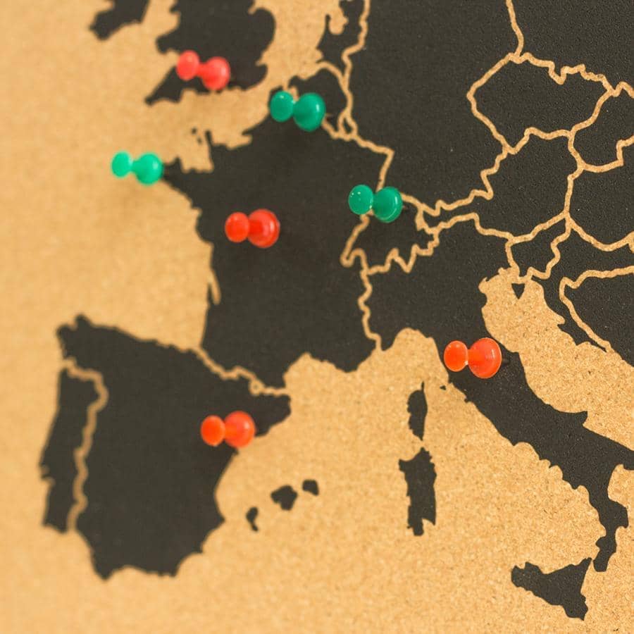 Mapa de corcho - Woody Map Natural Europa----Misswood