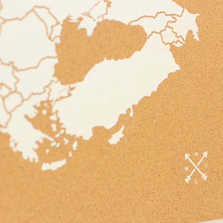 Mapa de corcho - Woody Map Natural Europa----Misswood