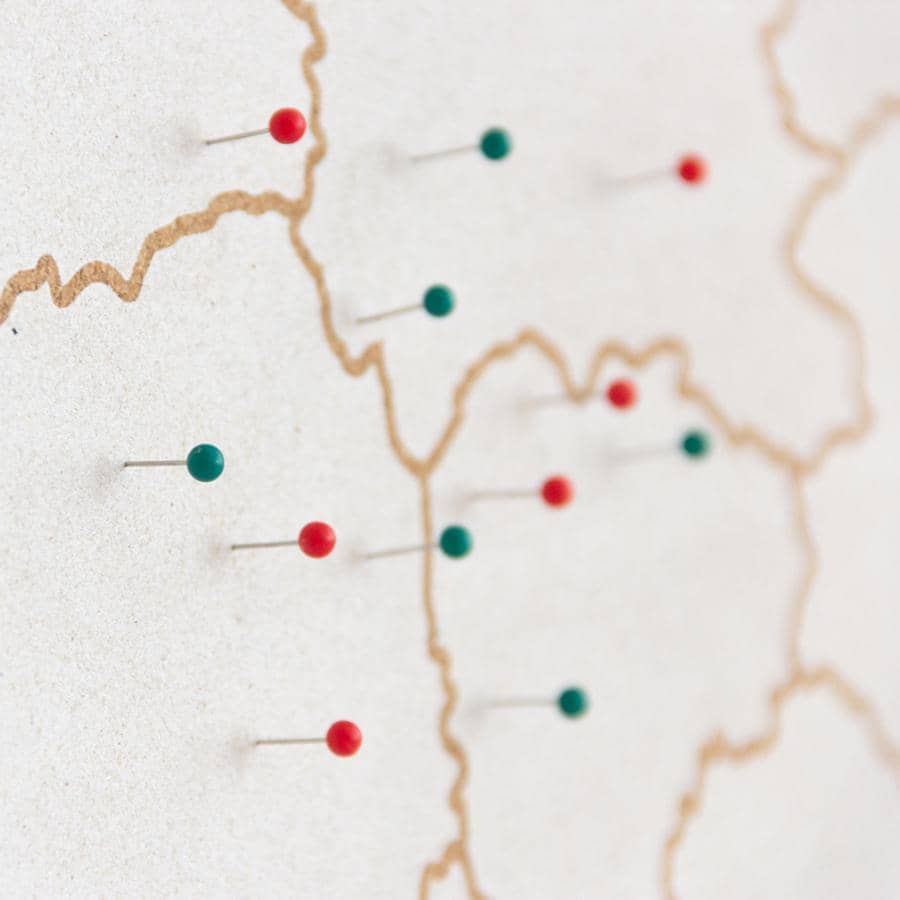 Mapa de corcho - Woody Map Natural Francia----Misswood