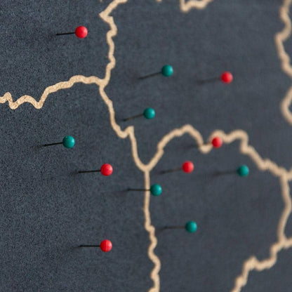 Mapa de corcho - Woody Map Natural Francia----Misswood