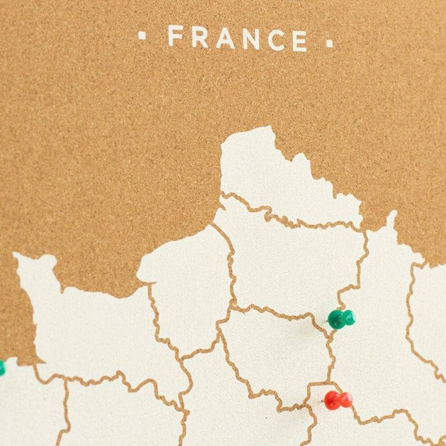 Mapa de corcho - Woody Map Natural Francia----Misswood