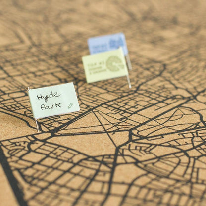 Mapa de corcho - Woody Map Natural Londres----Misswood