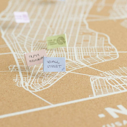Mapa de corcho - Woody Map Natural Nueva York----Misswood
