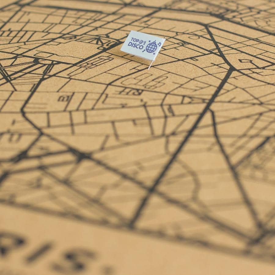 Mapa de corcho - Woody Map Natural Paris----Misswood
