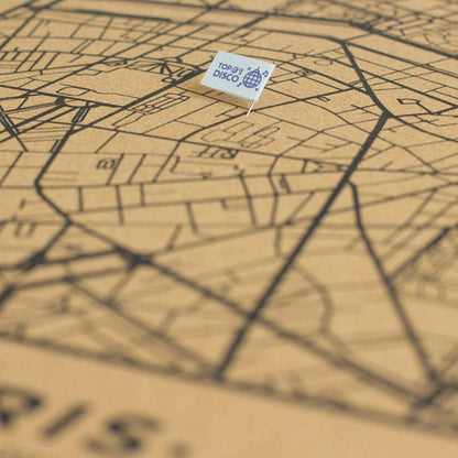 Mapa de corcho - Woody Map Natural Paris----Misswood